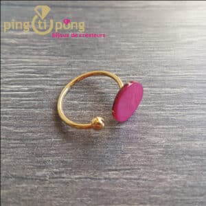 bijou original : bague nacre fuchsia La Petite Sardine